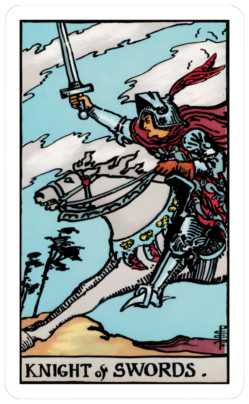 knight of swords card